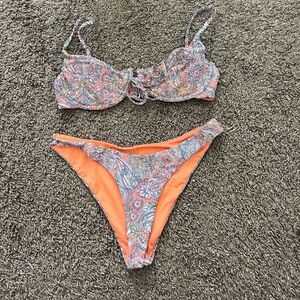 Colorful Paisley Bikini Set from full tilt